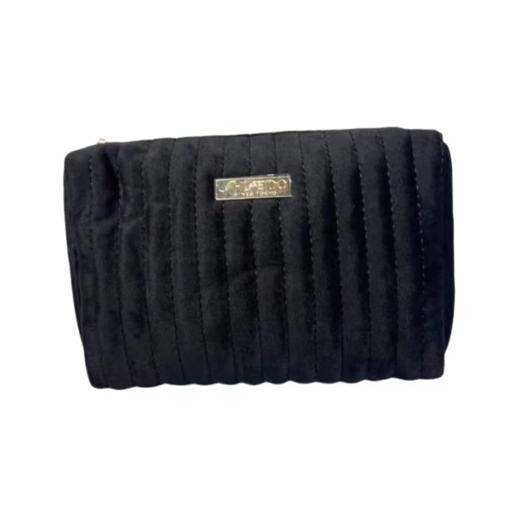small black makeup bag