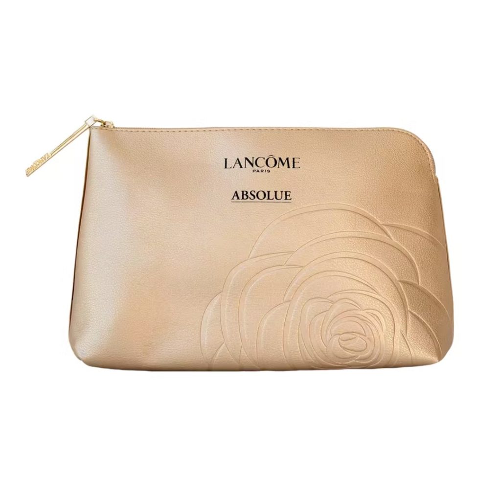 rose gold makeup bag