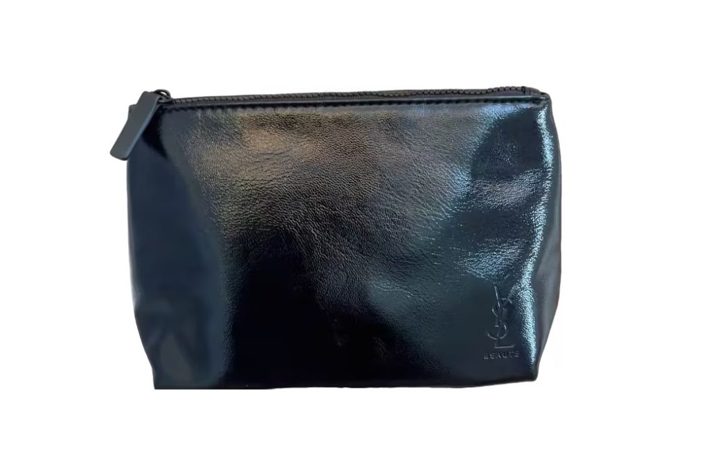 Want a sleek black cosmetic bag that radiates modern luxury?